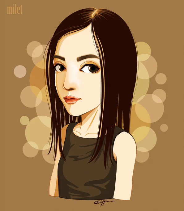 #皆さんの描く黒髪の塗り方が見てみたい 黒髪は陰影が難しいです。#イラスト #illustration 