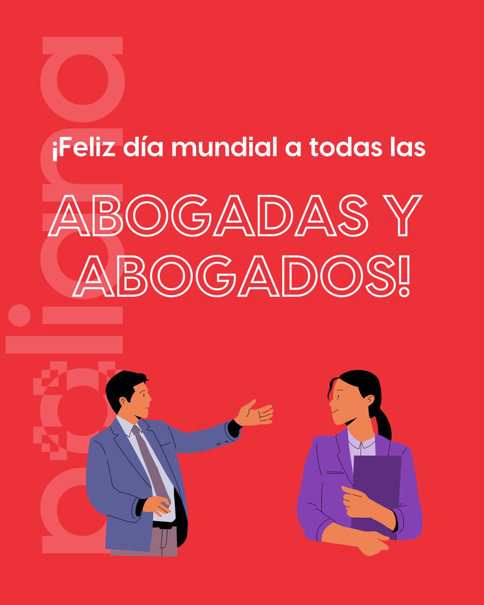 No podemos dejar pasar este día sin felicitar a todos y todas las abogadas que se rifan en nuestro país y en el mundo entero. 

¡Muchas felicidades! 🎉