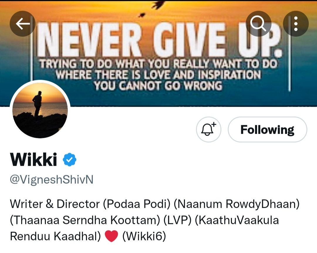 AlertuArumugam's tweet photo. Official: @VigneshShivN Removed #AjithKumar pic from his cover pic and removed #AK62 from his bio.
All the speculations are true it seems.
#AK62 #AK63 #Thalapathy67TitleReveal https://t.co/d1aytQ03Wx
