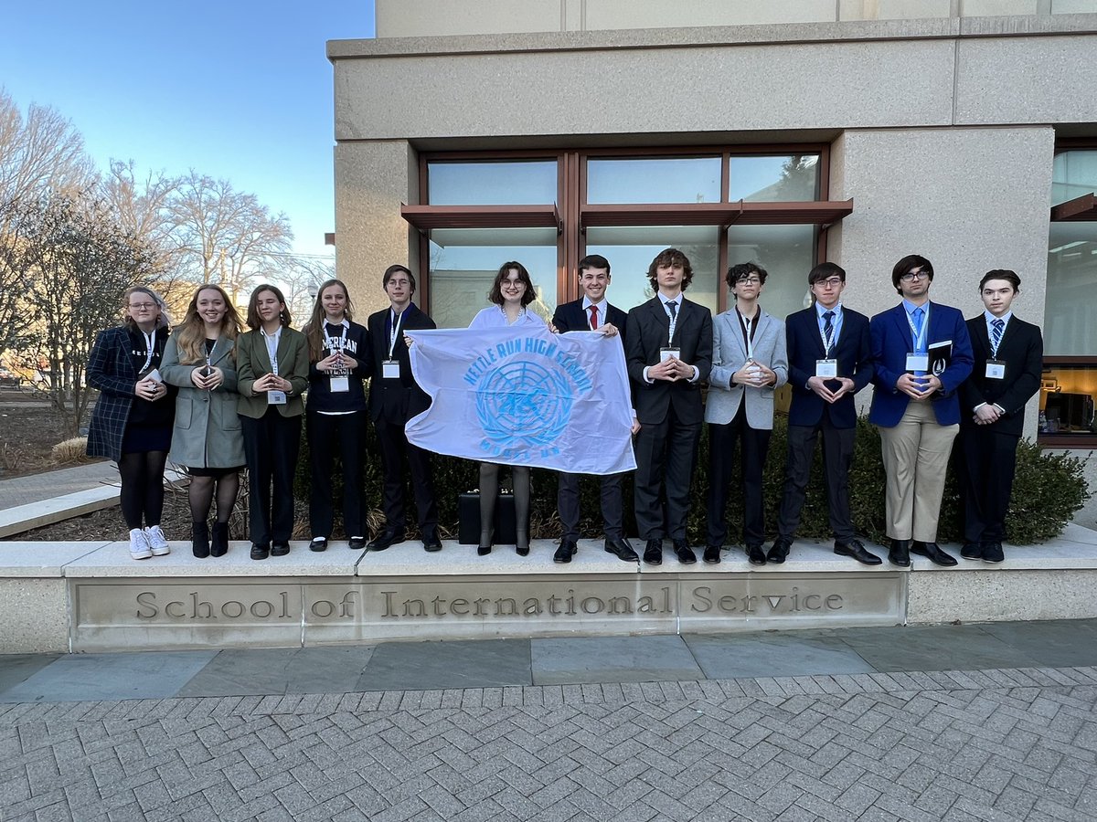 <a href="/KettleRunMUN/">Kettle Run High School Model United Nations</a> Let The Day 1 #MUNNING Begin @AmeriMUNC Best of Luck to all 900+ Delegates attending #AmeriMUNCX <a href="/AmericanU/">American University</a> from around the 🌎 this weekend.  #GlobalLiteracy #Diplomacy #Leadership #KettleMUNFUN #InternationalRelations @bestdelegate <a href="/KettleRunNews/">Kettle Run HS</a> <a href="/FCPS1News/">Fauquier Schools VA - NEWS</a>