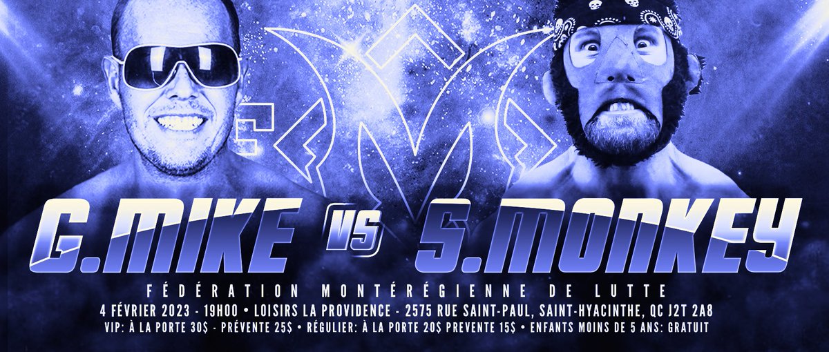 FmLutte's tweet image. 1/2

Demain 4 Fev/ Tommorow Feb 4th.

@kobedurst vs @Chaseironsid 
Gorgeous Mike vs @PWSpaceMonkey 
DLLP vs @MathStjacques Thomas Dubois
@trankgirl vs @VanessaMtKraven 

2575, St-Paul St-Hyacinthe