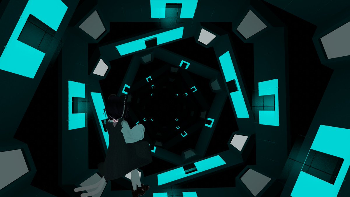 ZIN1978's tweet image. world：Tunnel （Music Visualizer）

VRならではのワールドに行きたくなって、最初は感動しながら音楽聞いていたのに、途中からどうやったら綺麗に写真が撮れるかを考え始める。

いつになるかわからんけど、次は久しぶりのお友達に会いに行こう。。

＃VRChat