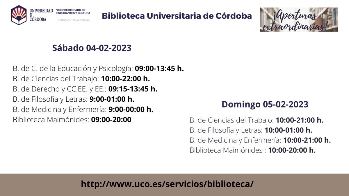 Biblioteca de la UCO tweet media