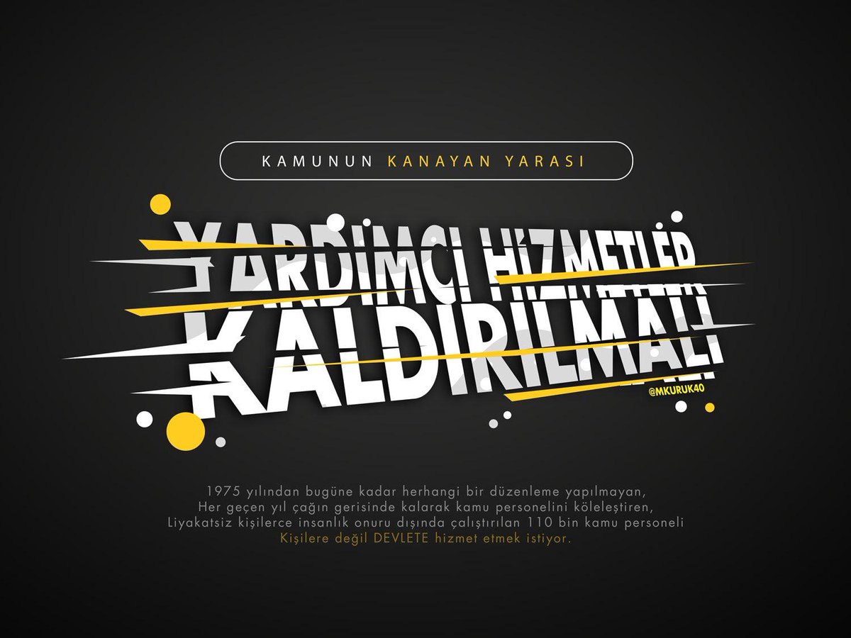 Yardımcı Hizmetler Sınıfı içinde teknik öğrenim almış ve Tekniker teknisyen unvanına haiz olanların Teknik Hizmetler sınıfına alınması elzemdir.
Yhs Genel İdari Hizmetler sınıfına alınsın demek  yeni mağdurlar oluşturacaktır.
<a href="/RTErdogan/">Recep Tayyip Erdoğan</a>
<a href="/dbdevletbahceli/">Devlet Bahçeli</a>
#YardımcıHizmetlerSınıfı