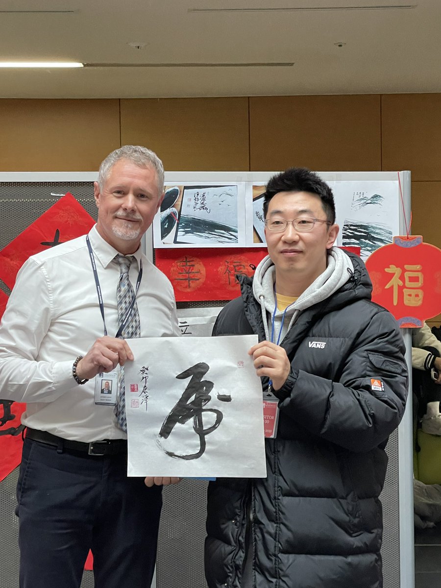 jlevno's tweet photo. Late Tweet re: our CI Lunar New Year celebration in the Atrium. Great to have MS and US parents, teachers and special guest like this calligraphy artist! Great community celebration! https://t.co/RBI0jgMhhI