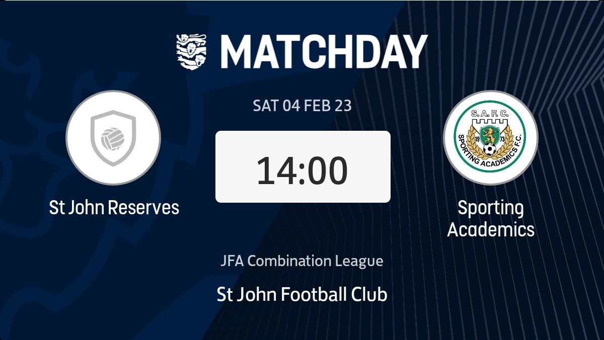 🟡🟢 FIXTURE 🟡🟢

Our reserves welcome back league football after almost a months break as they face <a href="/SportingAccies/">Sporting Academics FC</a> at the Stade de Recreation. 

This fixture already has featured 15 goals in the last two games this season and we doubt today will disappoint!

#MTJ