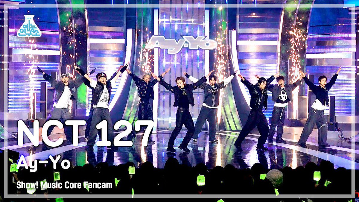 SM_NCT's tweet photo. [VIDEO] 230204 #NCT127 on Show! Music Core - 'Ay-Yo' (Fancam)

https://t.co/RAeb2ZitAm https://t.co/HiV37uAa8g