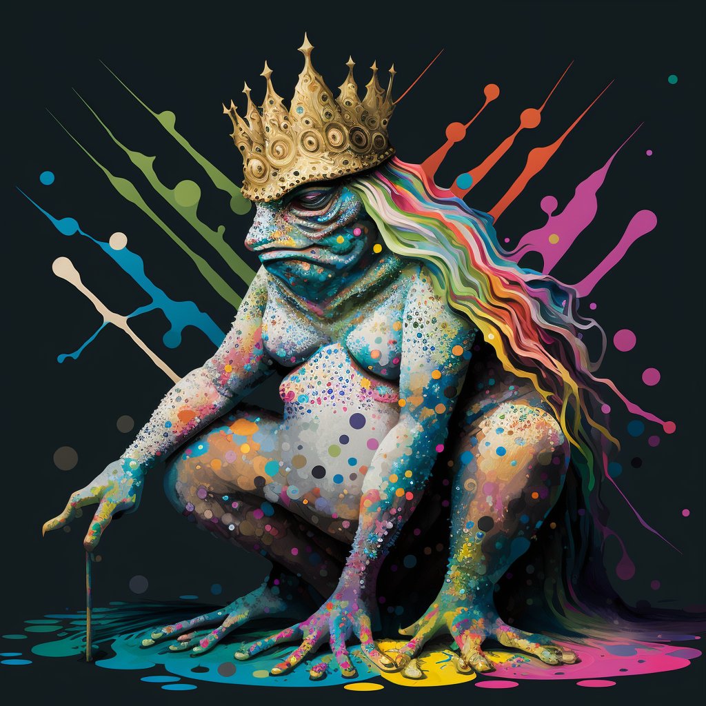 🐸  King #midjourney #aiartwork
