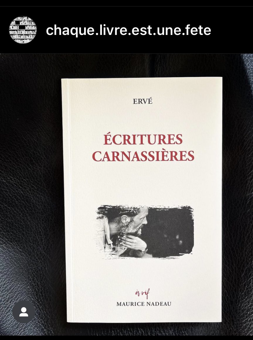 outetin's tweet photo. Bravo Ervé, tu brilles! @Croisepattes @DelphineChaume @GMeurice @guybirenbaum @Ed_M_Nadeau @franceinfo @katiamartin 
#erve #ecriturescarnassieres #mauricenadeau #mauricenadeaueditions #editionsmauricenadeau #sdf #histoiredevie #autobiographie 
#rl2022  #roman #litterature https://t.co/07CYqXEuv4