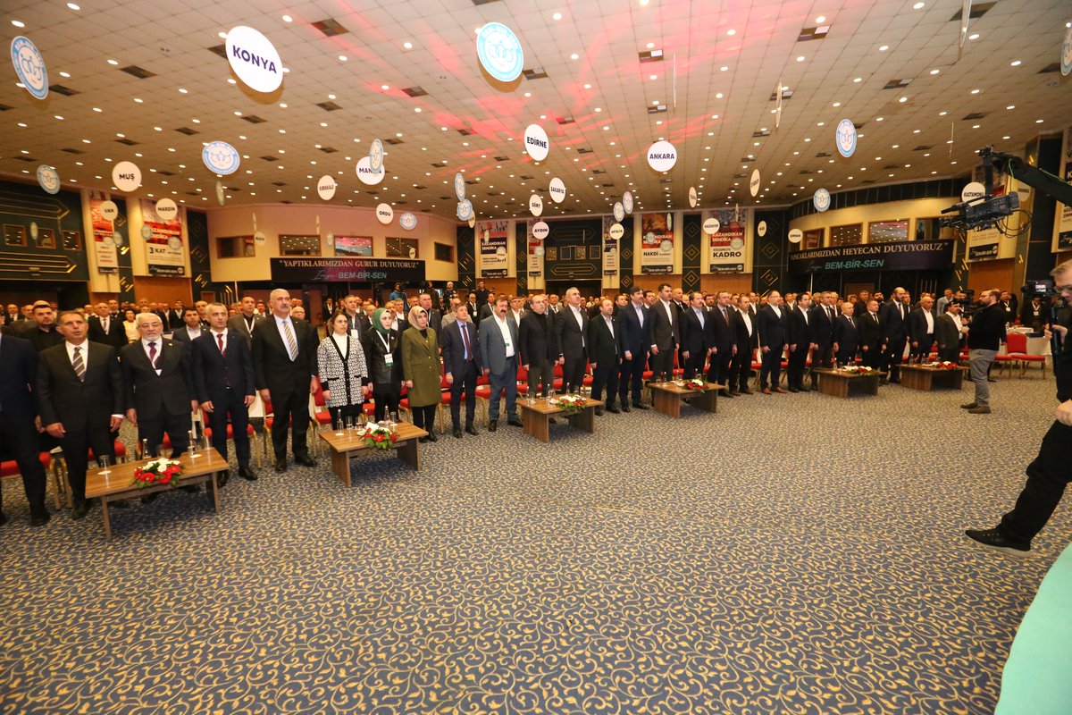 Bem_Bir_Sen's tweet photo. 7. Olağan Genel Kurulumuz, 

İstiklal Marşımız'ın okunması ve Divan teşekkülüyle başladı.

#BemBirSen2023
#KutluDavaSağlamİrade https://t.co/r4ywRu8TzO