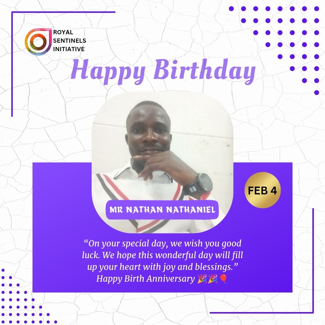 We join the host of angels to celebrate one of our team members on this special day of his.
Happy birthday to you sir, thank you for all you do for Royal Sentinels Initiative, we are very grateful.
#birthday #celebration