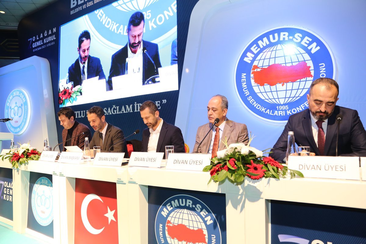 Bem_Bir_Sen's tweet photo. 7. Olağan Genel Kurulumuz, 

İstiklal Marşımız'ın okunması ve Divan teşekkülüyle başladı.

#BemBirSen2023
#KutluDavaSağlamİrade https://t.co/r4ywRu8TzO