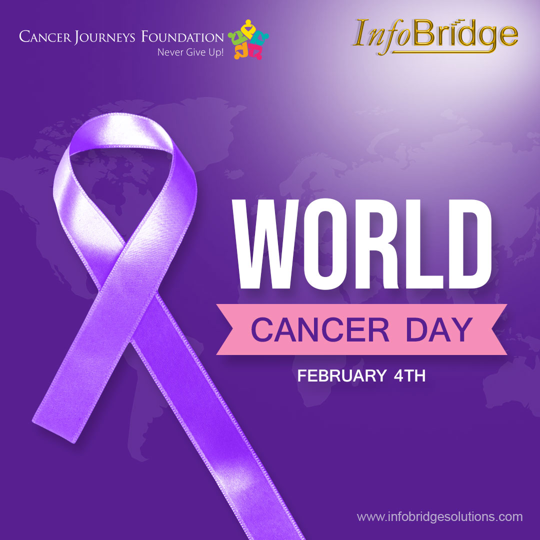 InfoBridgeTweet's tweet photo. NEVER GIVE UP!
#InfoBridge is fortunate enough to work with a non-profit organization like The Cancer Journeys Foundation, that provides cancer survivors the information and support they need to live a worry-free and normal life.
#InfoBridgeSolutions #WorldCancerDay https://t.co/q8ruCZo7fa