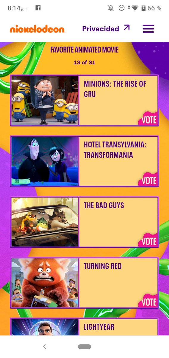 Liz (@_lizibarra98) on Twitter photo A votar por <a href="/HotelT/">Hotel Transylvania</a> 4 (nominada en la categoría Película Animada Favorita) para los #KidsChoiceAwards 👉 nick.com/kids-choice-aw… <a href="/VIsfel/">Violeta Isfel 🇲🇽</a> <a href="/Cristoboy/">Cristoboy</a> <a href="/GalileaMontijo/">Galilea Montijo</a> <a href="/soymimioficial/">Mimi</a> @maucastilloa <a href="/ECervantesC/">Enrique Cervantes C</a> A votar por <a href="/HotelT/">Hotel Transylvania</a> 4 (nominada en la categoría Película Animada Favorita) para los #KidsChoiceAwards 👉 nick.com/kids-choice-aw… <a href="/VIsfel/">Violeta Isfel 🇲🇽</a> <a href="/Cristoboy/">Cristoboy</a> <a href="/GalileaMontijo/">Galilea Montijo</a> <a href="/soymimioficial/">Mimi</a> @maucastilloa <a href="/ECervantesC/">Enrique Cervantes C</a>