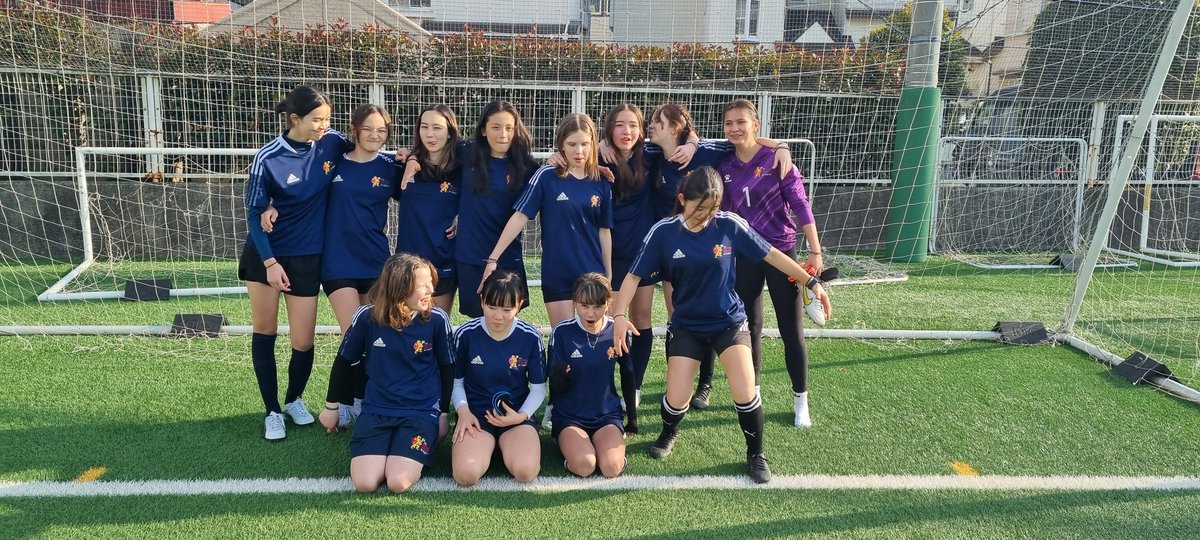 Skiing on Friday, winning the football tournament on Saturday. Well done to the MS girls team!