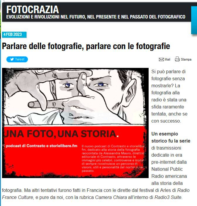 Cosa accade se evochiamo una #fotografia senza poterla vedere? Fotocrazia riflette su un #podcast... bit.ly/3JFQXBF <a href="/Contrastobooks/">Contrasto</a>