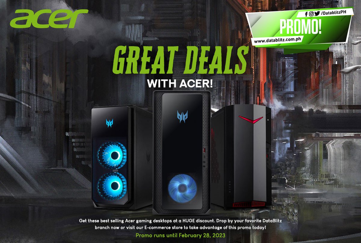 DataBlitz on Twitter "GREAT DEALS WITH ACER! Get these best selling