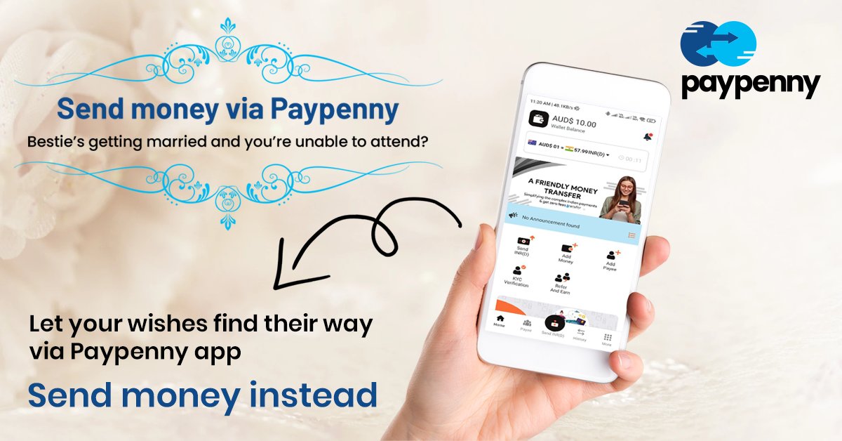 Paypenny_App's tweet photo. May your money transfer be as smooth as velvet via Paypenny app.
It's quick setup, Higher Exchange Rates at Zero Transfer Cost let you easily send money to India without any glitch.
#moneytransfer #sendmoney #sendit #trnasfernow #fintech #moneytransfer #money @paypenny_app https://t.co/kfRYLq2DNn