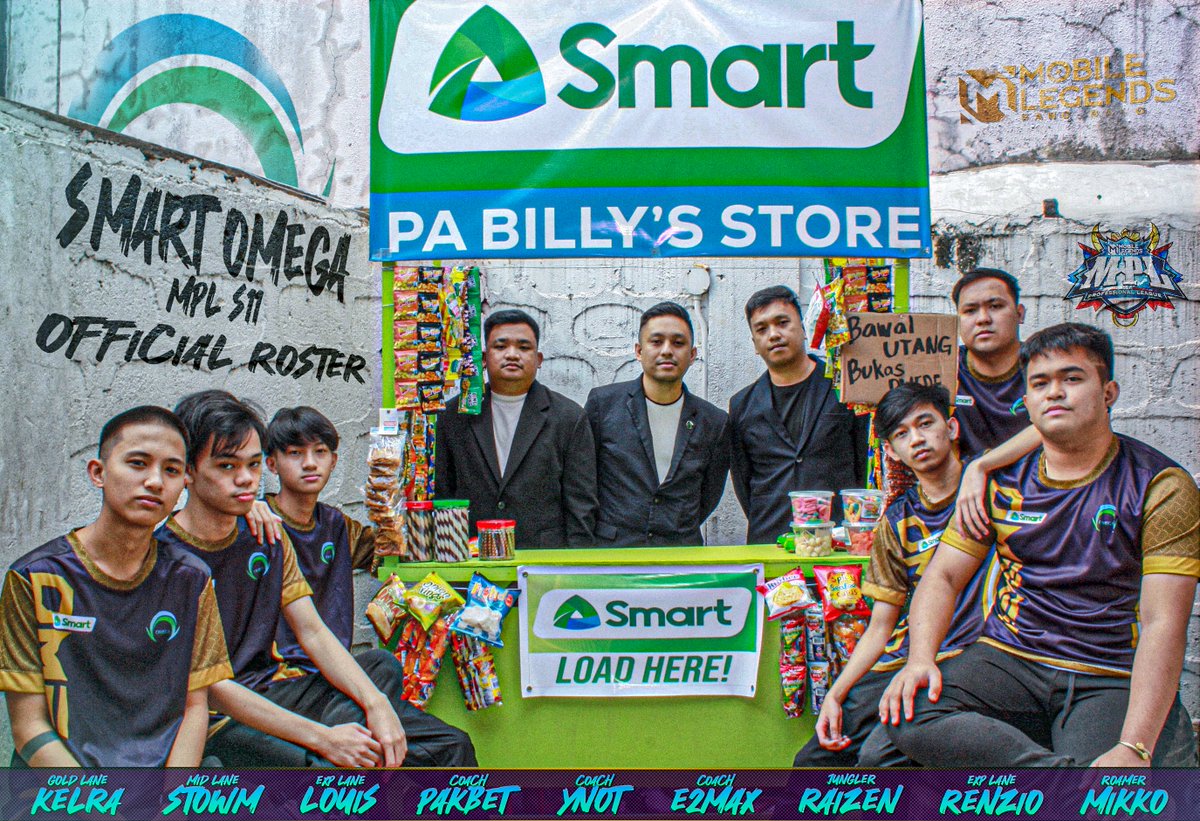 OmegaEsportsPH's tweet photo. BARANGAY OMEGA, HANDA NA BA KAYO? 

Handa nang sumabak ang ating kupunan sa paparating na MPL Season 11!

New Skills ✔️
New Routines ✔️
New Tekniks ✔️
New Builds ✔️
New balagbag at bagong timplang lason ✔️
NEW ROSTER ✔️ 

The Smart Omega MPL Official Roster: https://t.co/QiQiFWQCrZ