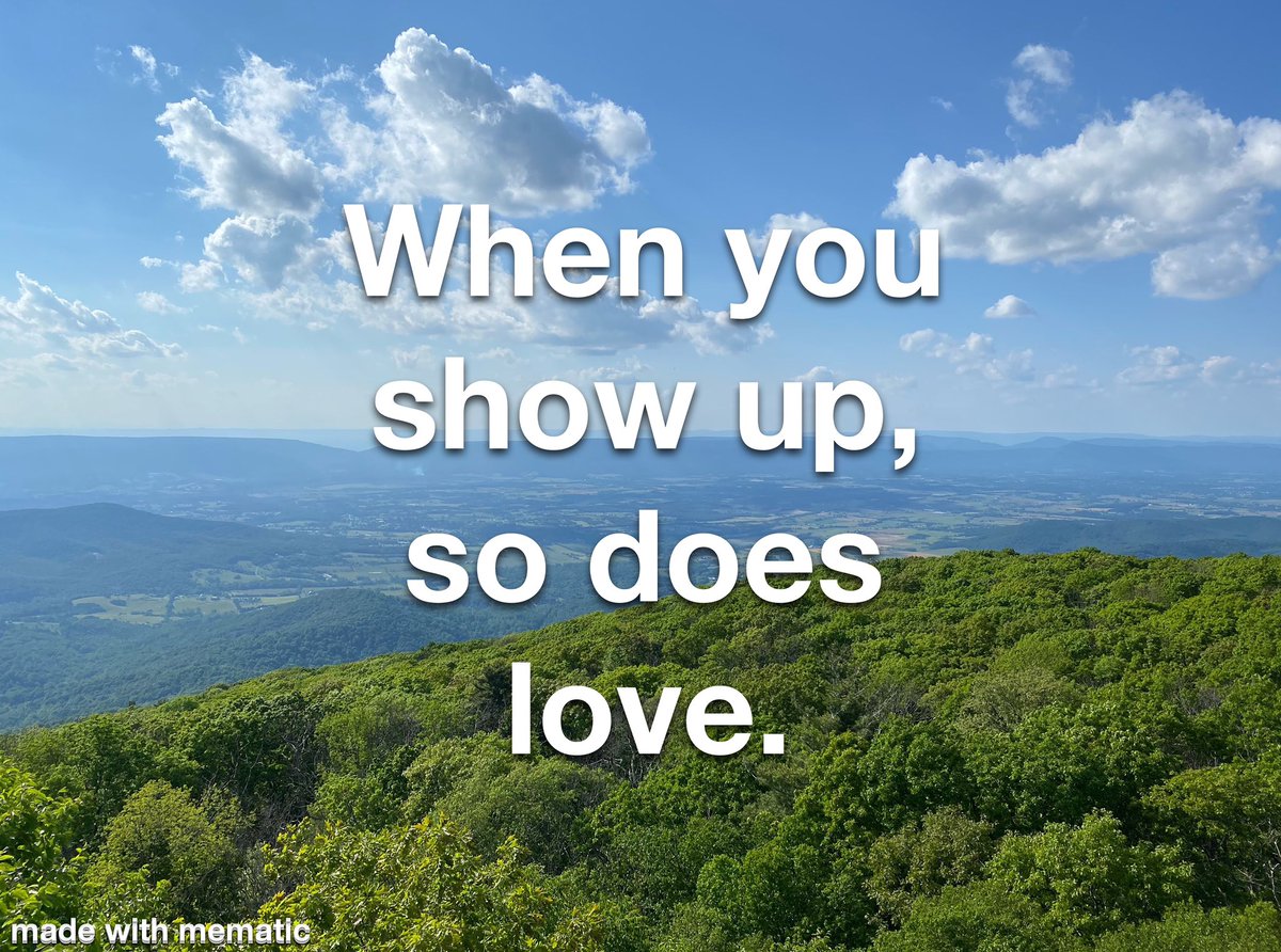 When you show up, so does love. 🙏🏻 #JoyTrain #hope #healing #spirituality #mindful #kindness #joy #SaturdayMotivations