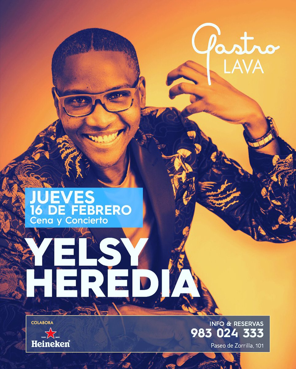 Si hay un artista que vive la música y contagia su alegría, ese es el contrabajista, Yelsy. 😋

“El músico más representativo de la música guantanamera”

👉jueves, 16/2
👉 info y reservas ☎️ 983 024 333

#LasVeladasHeinekendeGastroLAVA
#valladolid