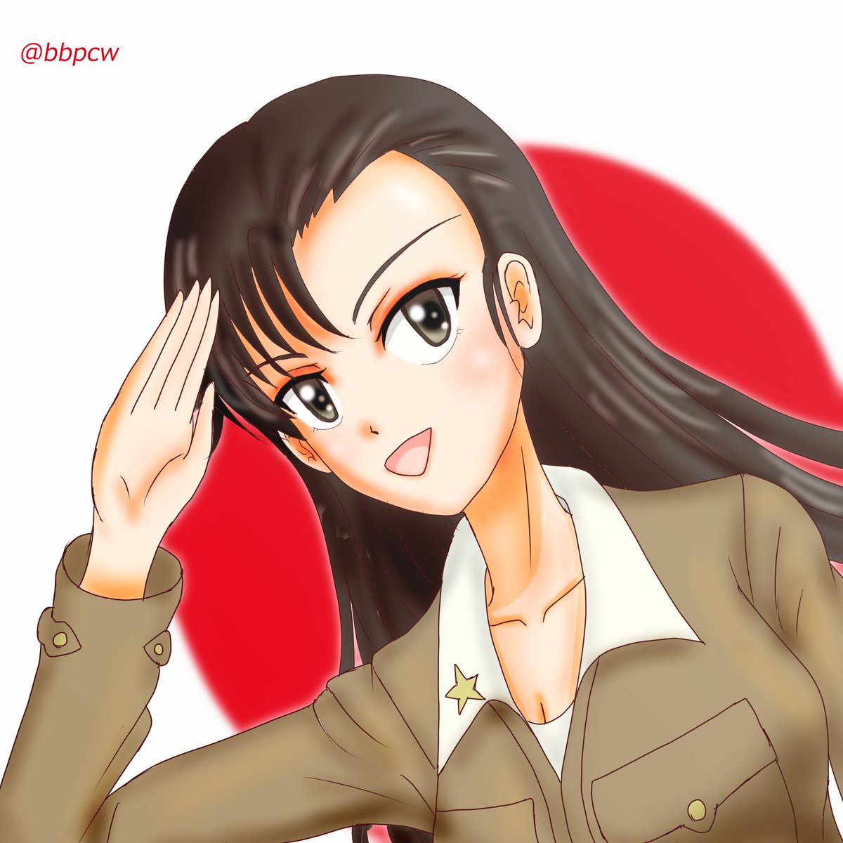 西絹代 「2月4日は西さんの日と聞いて#西の日 」|ビバ㌠ ユニバースのイラスト