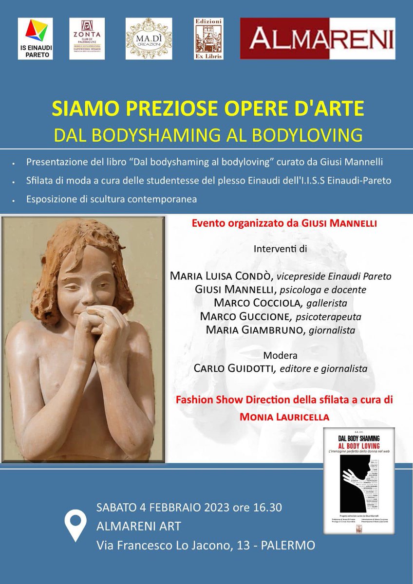 edexlibris's tweet image. Siamo preziose opere; A Palermo una mostra, un libro e una sfilata per parlare di bodyshaming e bullismo referencepost.it/2023/02/04/sia…