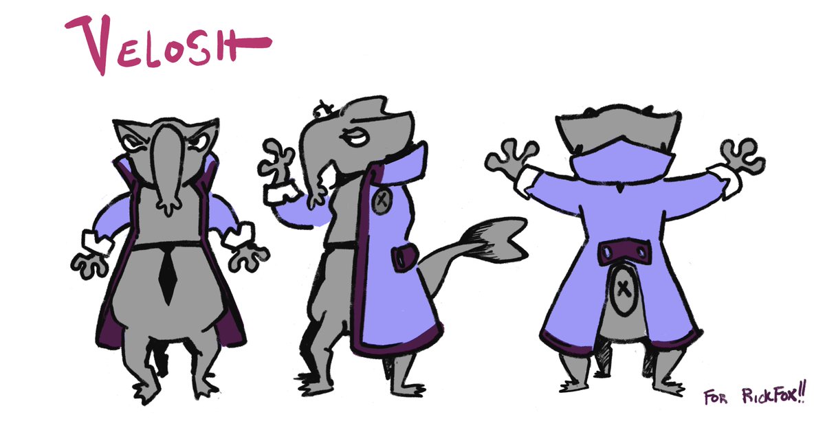 NEW CHARACTER REVEAL!!!

Veloish Milsh is one of the newer members of The Black Hole Sons. What he lacks in strength, he makes up for in his cunning and trickery. Exiled from his homeworld on a swampy planet, he hopes to use social leverage to return one day.

Art is by @Hi_Cial!