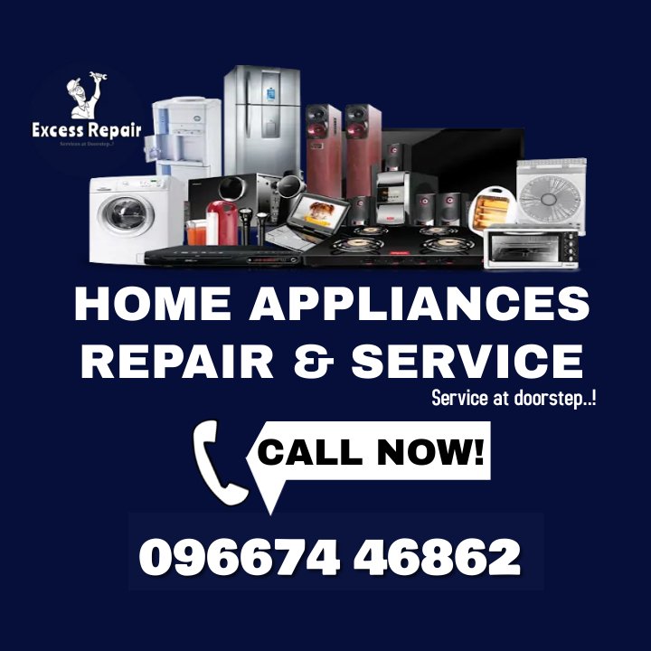 Keep your #HomeAppliance running smoothly with our professional repair services in #Indirapuram, #Ghaziabad! Contact us for fast & efficient repairs.

#RefrigeratorRepair #WashingMachineRepair #ACRepair #MicrowaveRepair  #ExcessRepair