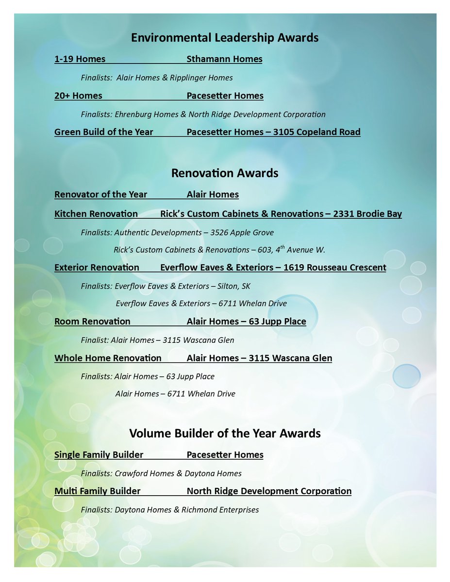 The 30th Annual RRHBA Master Awards were presented at the MacKenzie Art Gallery this evening. Everyone enjoyed a wonderful evening getting to see each other again. Watch for all the category award winners' photos. reginahomebuilders.com #yqr #rrhba #masterawards2022