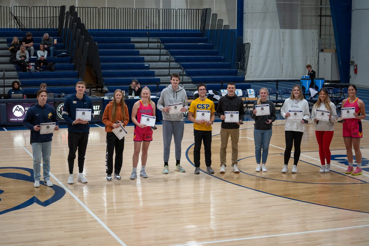 Concordia honors its 17 NSIC Myles Brand All-Academic with Distinction Honors recipients at tonight's basketball games!! 

📷: Hailey Hartlage

#BeGolden | #WeAreCSP | #NSIC