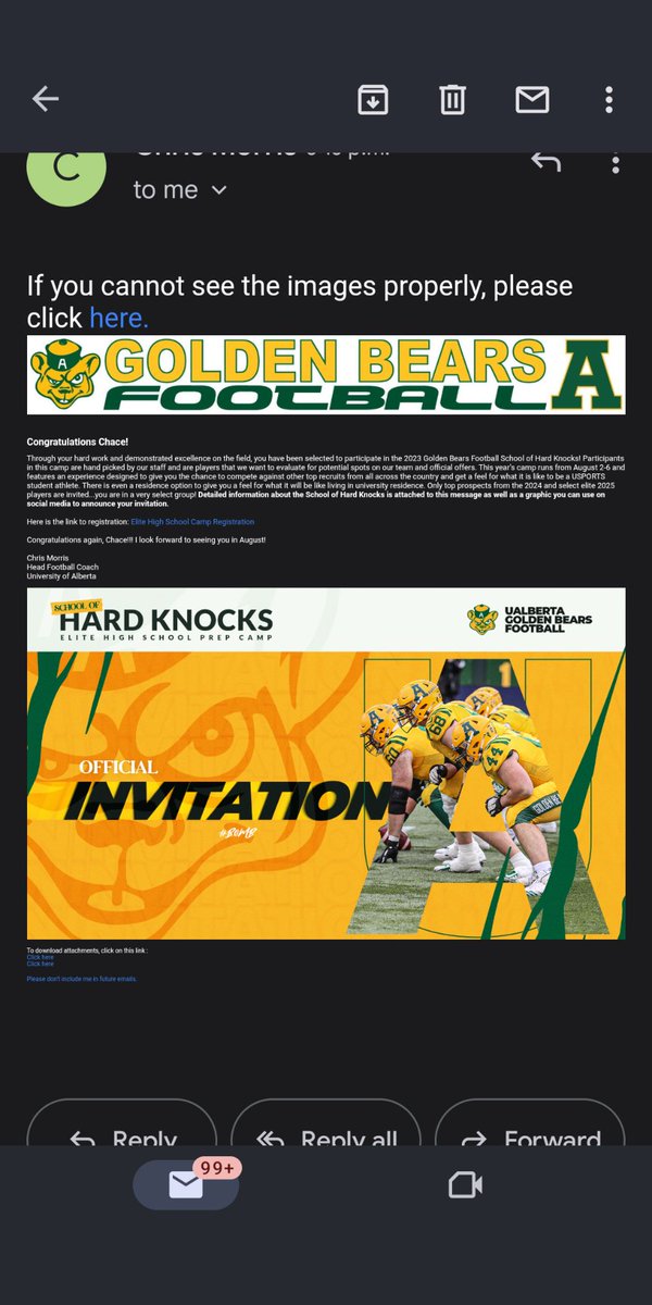 ChaceKradovill's tweet image. Thank you for the invitation @UACoachMorris to the hard knocks football camp.