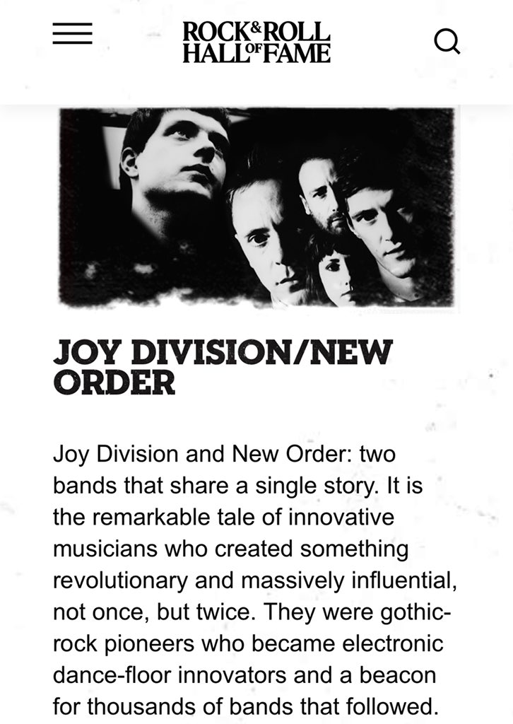 Joy Division/New Order have been nominated for the Rock &amp; Roll Hall Of Fame - the 2023 <a href="/rockhall/">Rock & Roll Hall of Fame</a> fan vote is now open &amp; we need your votes!

You can cast your vote for Joy Division/New Order right now - and you can vote daily - here: vote.rockhall.com

#RockHall2023