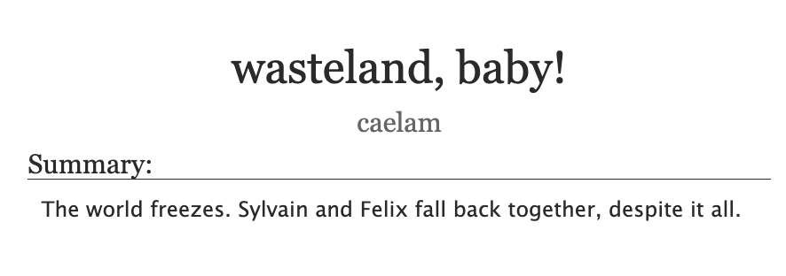 baldcae's tweet photo. time to share my post-apocalyptic #sylvix fic for @SylvixAUZine!! this one was a blast to work on and features some absolutely gorgeous art from the wonderful @junhuans :')

https://t.co/Ct05ZN50rj https://t.co/8g9OQATRei