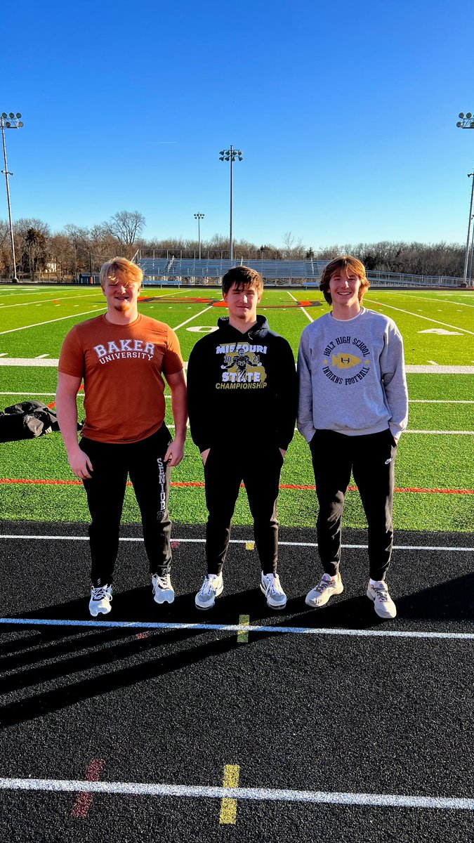 MikeBurke_2023's tweet photo. Great visit at @BakerUniversity! Thank you to @CoachMRegalado, @Coach_Tuck_47, and all the coaches for everything today. We had a great time with you guys! Big things happening at @BakerU_Football!
@HoltFB @NationHolt https://t.co/DqvDdVBRpD