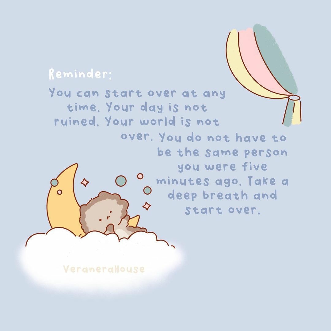 If you failed to gain any traction on those New Year Resolutions, it's fine! 🥰😁 Just start again~ As I always say, a new month means a new restart 🤭
------
📷 : @veranerahouse
#mentalhealth #mentalhealthawareness #selfcare  #motivation