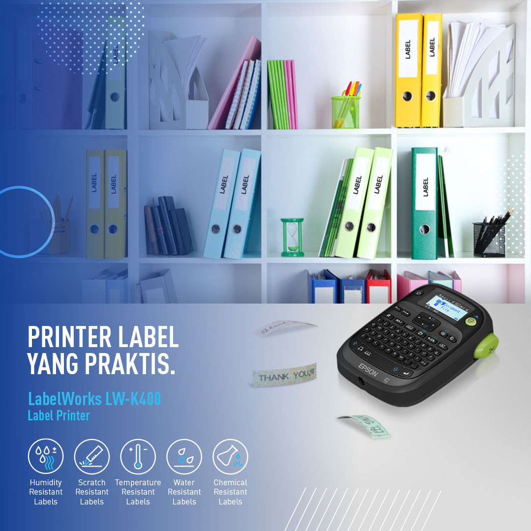 EpsonIndonesia's tweet photo. Printer #labelEpson LabelWorks LW-K400 ideal buat siapa saja, bahkan anak-anak di rumah pun bisa menggunakannya. Dengan qwerty keyboard & LCD backlit, siapa pun bisa dengan mudah mencetak label di mana saja dan kapan saja.
https://t.co/QZWTA4NpaU
#printerlabel #cetaklabel https://t.co/45VXrZijWA