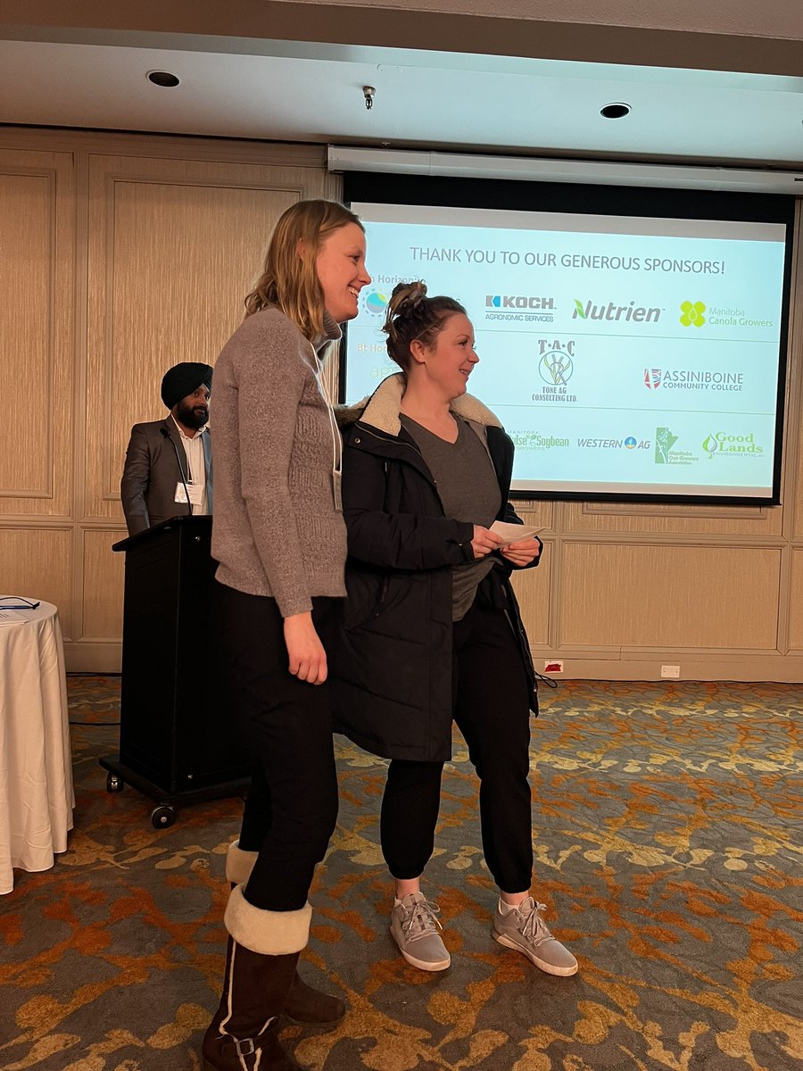 Congratulations to all the grad students who won the best Poster presentations at the 66th AGM Manitoba Soil Science Society 2023!
Shannon Mustard, Thushyanthy Akileshan and Christine McGorman.