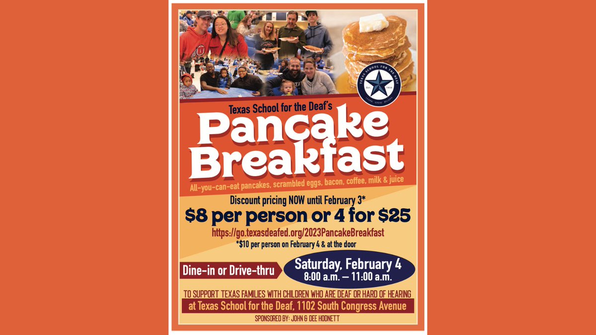 Come out and show your support for the TSD Swimmers 💪🏽. Good luck to all of our swimmers competing in the TSD Sprint Meet at Colombo Swim Center. Let's Go Rangers!

We will also have all-you-can-eat pancakes, scrambled eggs, bacon, coffee, milk and juice.