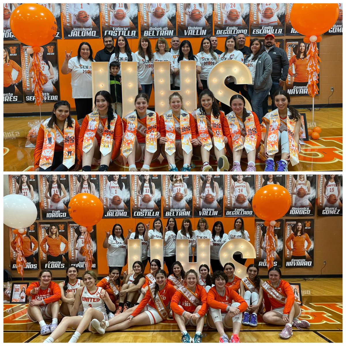 UHSladyhornbb's tweet photo. Pictures from Senior Night! 🏀🧡🤍

We 🧡 our Seniors! Hope tonight was everything you hoped for and more! https://t.co/4SvWm9oxkw