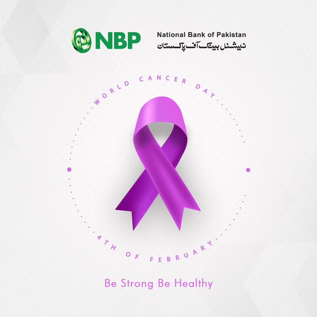 TheNBPak's tweet photo. “Supporting The Fighters, Admiring The Survivors, Honoring The Taken And Never, Ever Giving Up Hope.”

On this World Cancer Day we unite together to support those fighting this life-threatening disease.

#NBP #NationalBankofPakistan #WorldCancerDay #4thFeb https://t.co/BeE2fhYROo