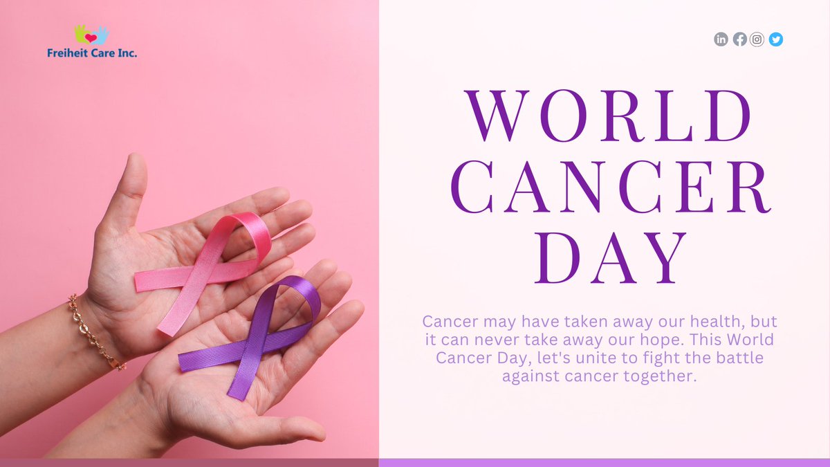 Cancer may have taken away our health, but it can never take away our hope. This World Cancer Day, let's unite to fight the battle against cancer together.
.
.
.
#worldcancerday #cancer #cancerawareness #breastcancer #cancersurvivor #cancerday