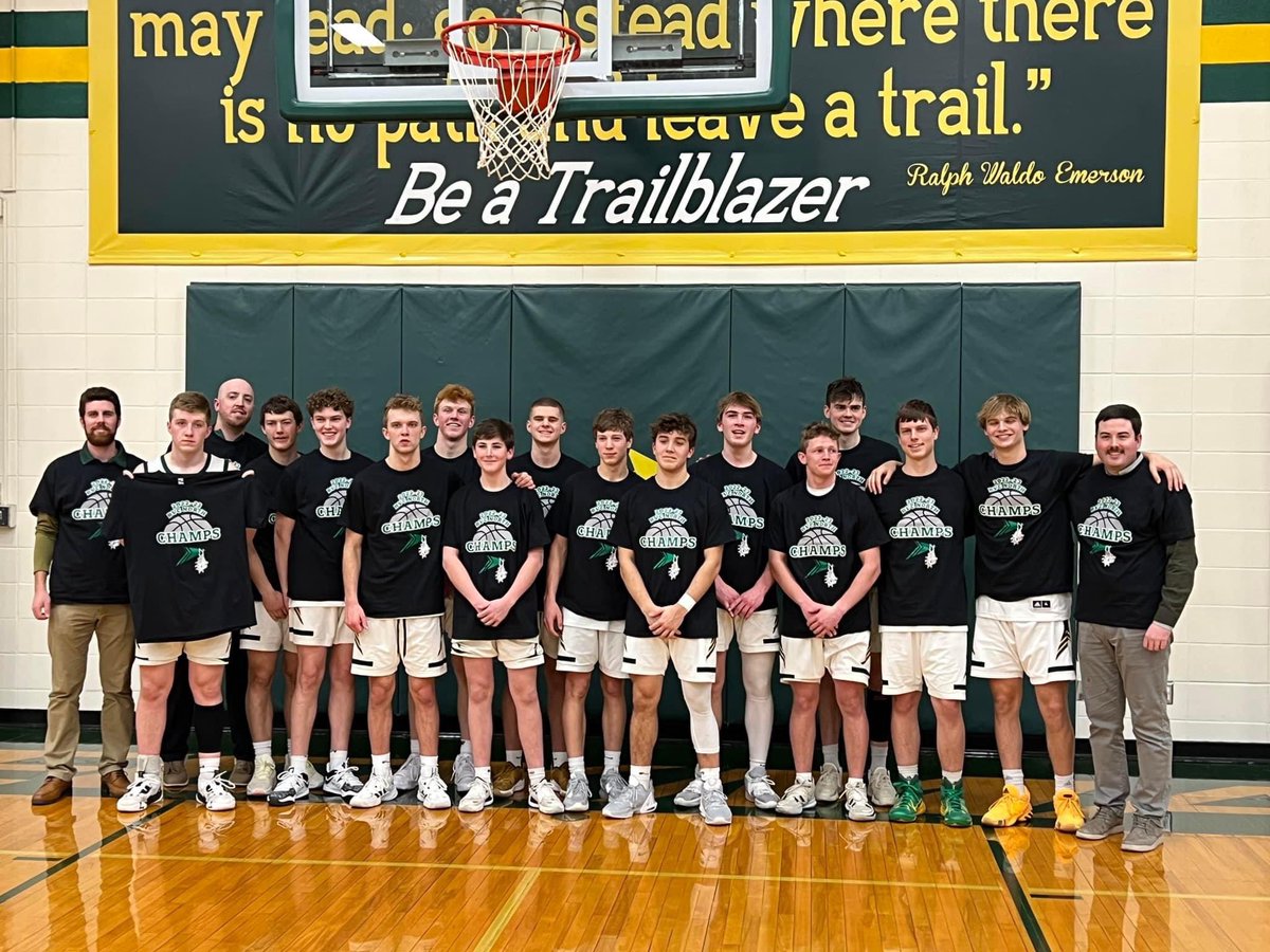 Beckman_MBB's tweet image. Blazers clinch the RVC North Championship! First outright conference championship in school history! A great accomplishment in a very strong league in our inaugural season!