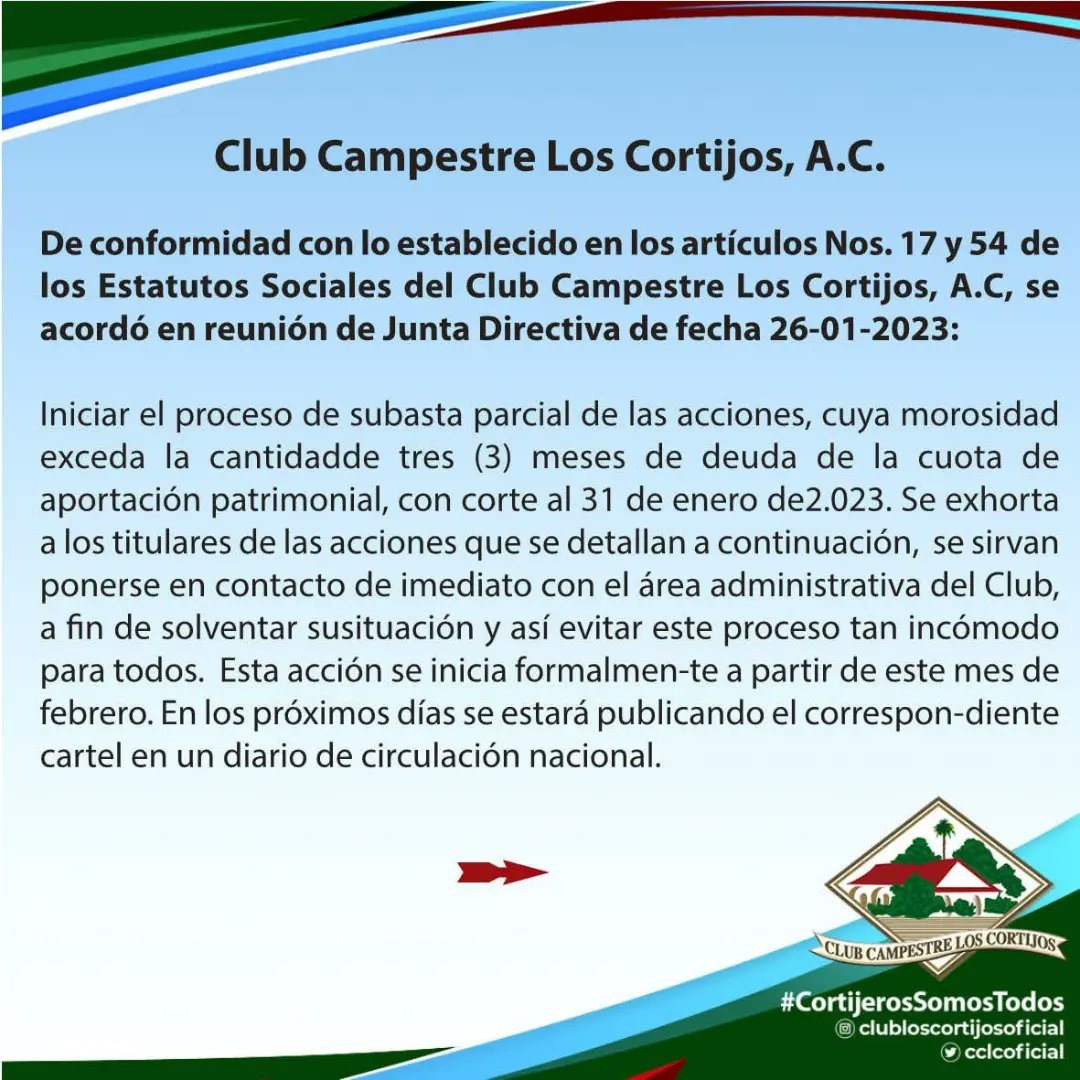 Club Campestre Los Cortijos tweet media
