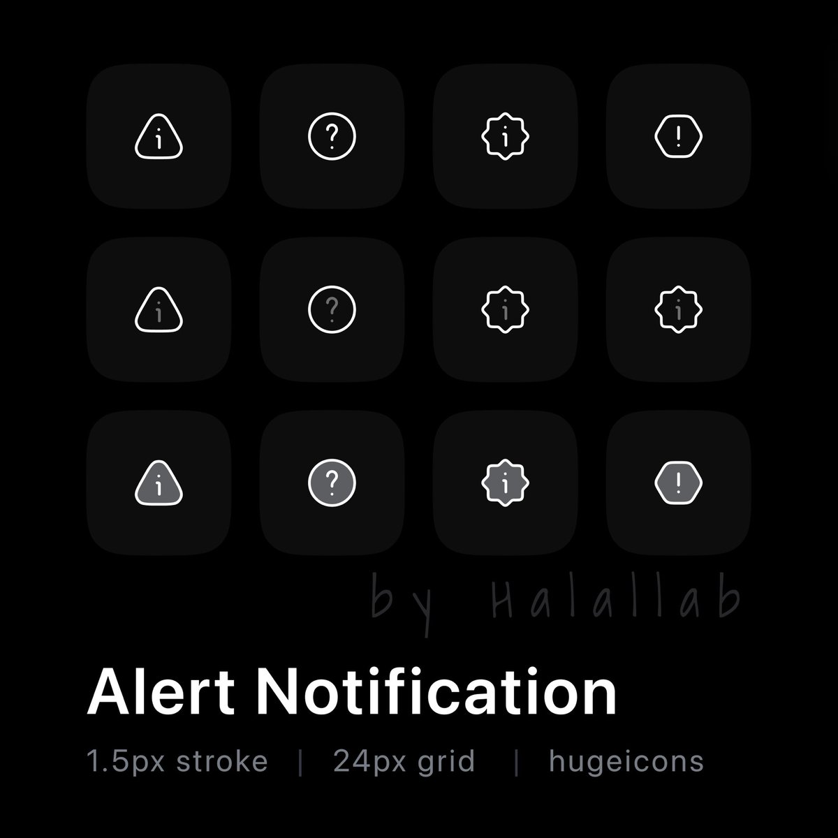 huge_icons's tweet photo. Alert Icons Set
Day-013
#cleanicon #alerticon #figmadesign #flaticons #illustration #strokeicons #twotoneicons #duotoneicons #lineicons #icons #icondesign #premiumicons #hugeicon #vector #iconpack #iconset https://t.co/qMUHlFLNWP