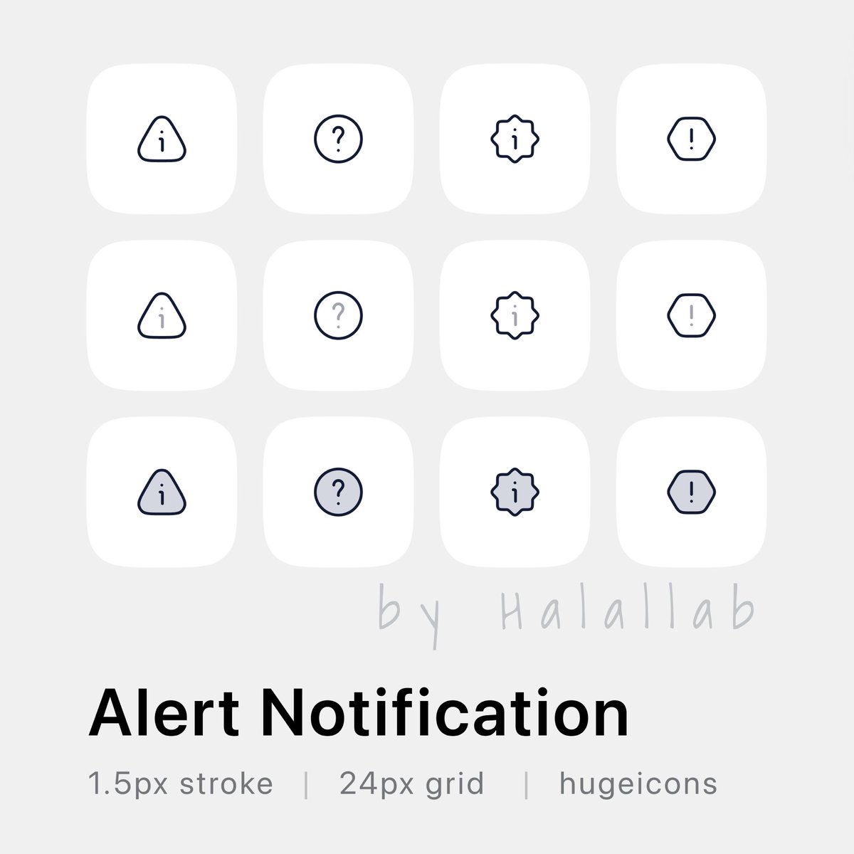 huge_icons's tweet photo. Alert Icons Set
Day-013
#cleanicon #alerticon #figmadesign #flaticons #illustration #strokeicons #twotoneicons #duotoneicons #lineicons #icons #icondesign #premiumicons #hugeicon #vector #iconpack #iconset https://t.co/qMUHlFLNWP