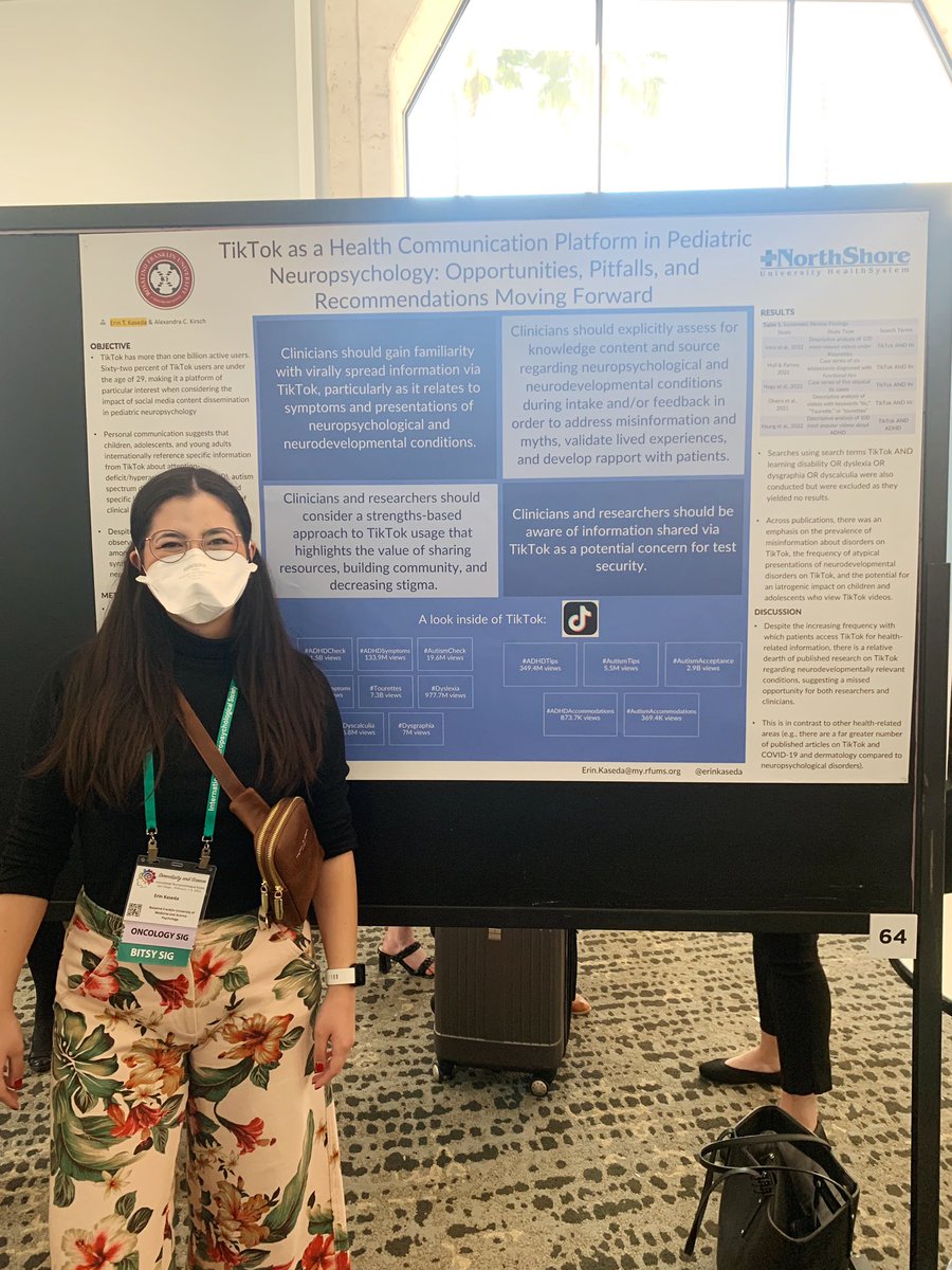Some of the most fun conversations I had at #INS2023inSanDiego were around our recent work on TikTok. I’m such a strong believer in taking a strengths-based approach to the role of TikTok in health communication while also helping youth learn skills to identify misinformation!
