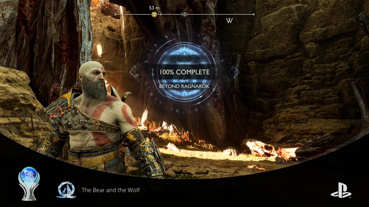 RelaxKyle's tweet photo. God of War Ragnarök
The Bear and the Wolf (PLATINUM)
#PlayStationTrophy #PS5Share, #GodofWarRagnarök https://t.co/pYqLILtaAk