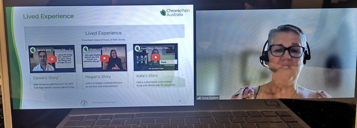 5th and final speaker @fionahodson1 talking the importance of the patient advocates and the great work happening with @ChronicPainAust
#SSC2023
Been such a great webinar