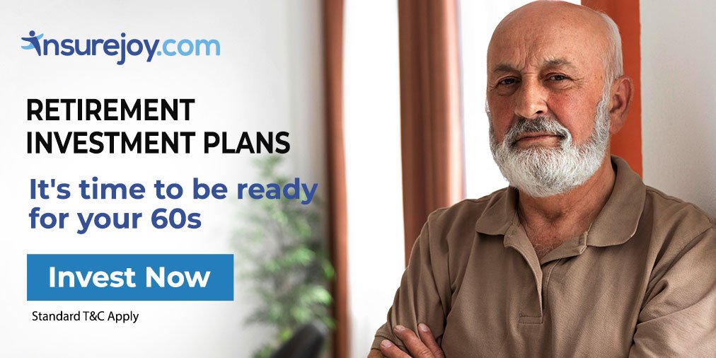In 60s, our lives change in many ways. Be ready for your 60s by investing in best retirement plans.

Compare &amp; Invest: insurejoy.com/pension-plans 

#insurance #RetirementPlanning #pensionplans #retirementplans #investmentplans #insurejoy